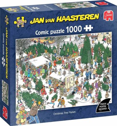 Puzzle christmas tree market