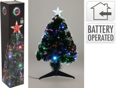 Kerstboom 60cm fiber optic