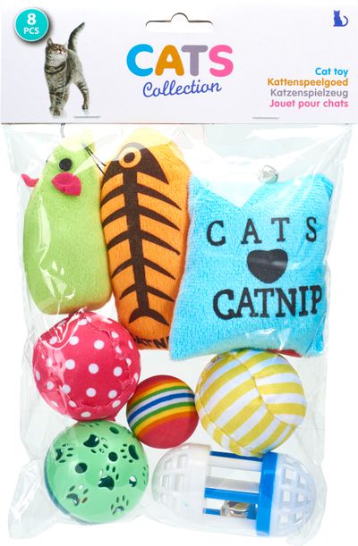 Kattenspeelgoed - set van 8 stuks