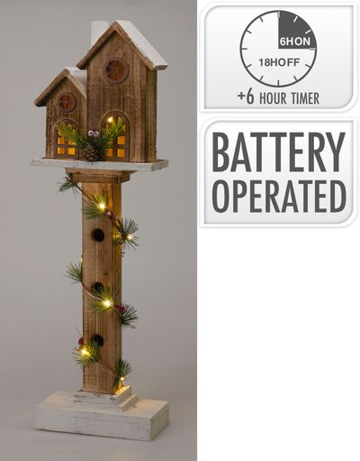 Boomhut met led 62cm
