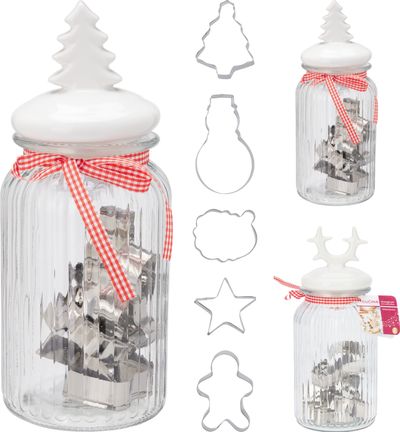 Voorraadpot met uitsteekvormpjes