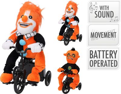 Halloween figuur met fiets