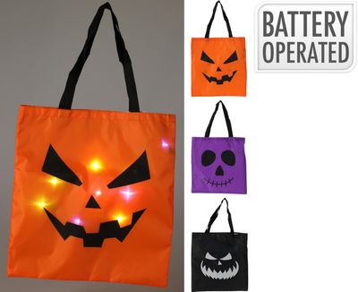 Halloween tas met led 