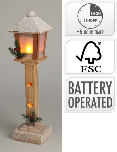 Lantaarnpaal en led 52cm