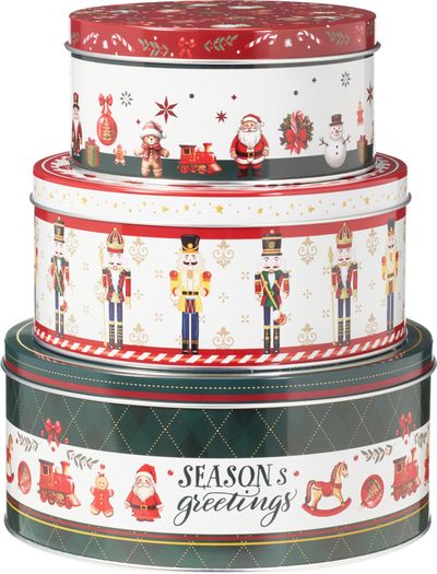 Voorraadblik set van 3 stuks