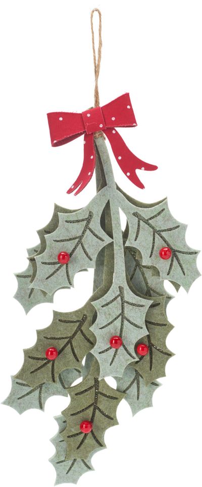 Hanger met kerstblaadjes