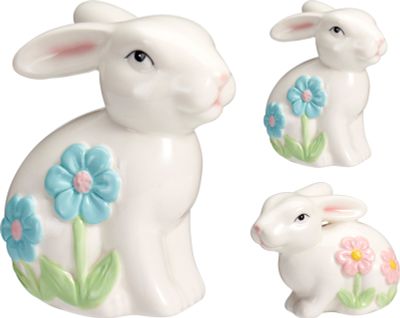 Lapin avec fleurs 