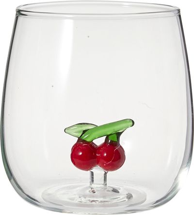 Verre avec décoration
