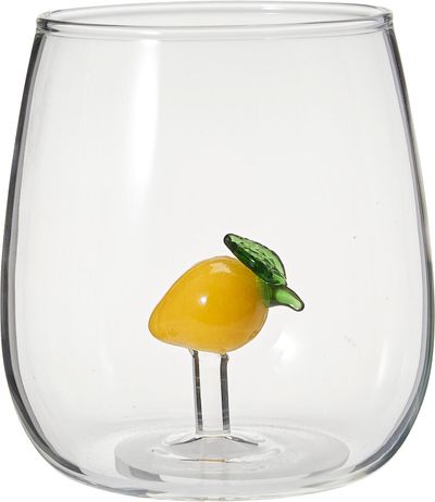 Verre avec décoration