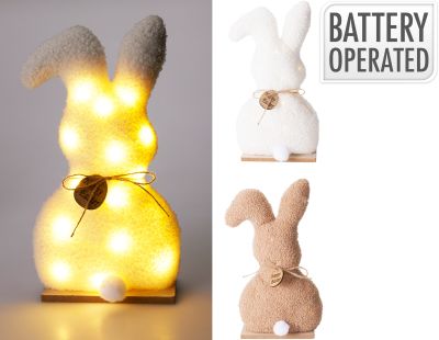 Lapin debout avec led 
