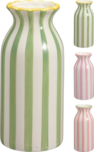 Vase à rayures