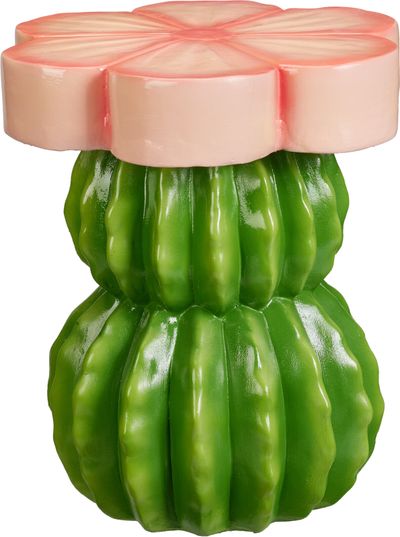 Bijzettafel bloem roze