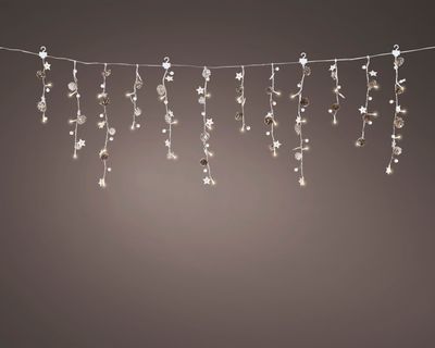 Led icicle lights plastic steady binnen 