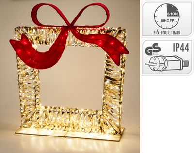 Cadeau m strik 58x63cm 500led