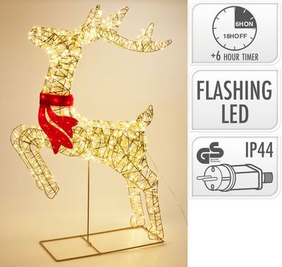 Rendier m strik 50x88cm 720led