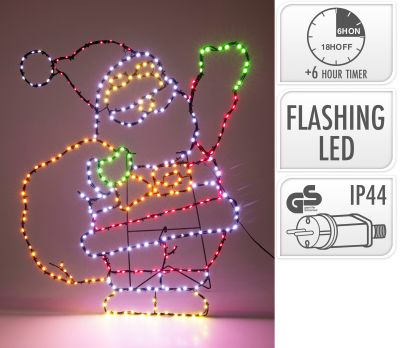 Kerstman 70cm 321 led