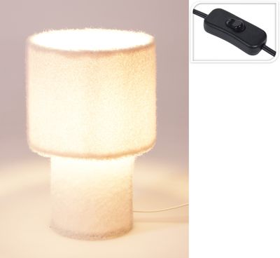 Tafellamp 18x28cm off white