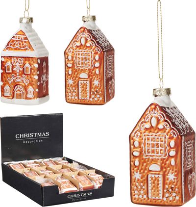 Peperkoekhuis hangdeco 11cm