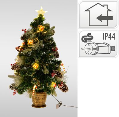 Kerstboom met deco 90cm
