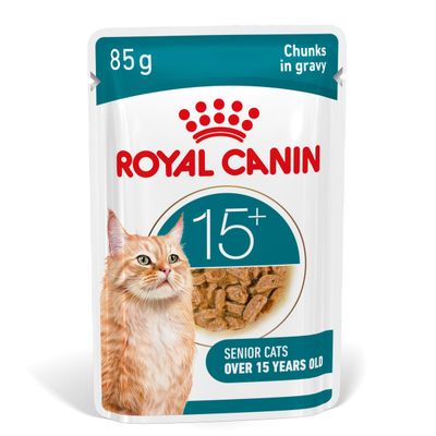 Nourriture humide pour chats fhn ageing 15+ in gravy 85g
