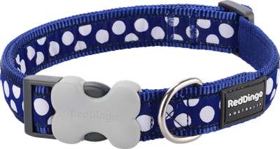 Halsband white spot-xs -32