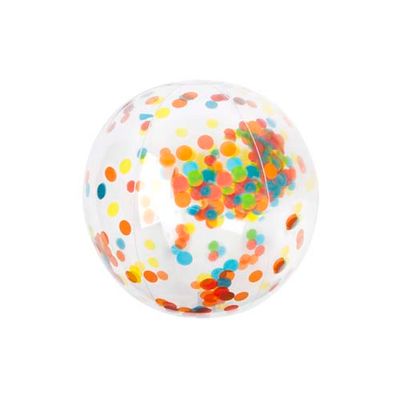 Inflatable games balle de plage gonflable confetti