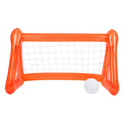 Inflatable games goal met bal neon oranje
