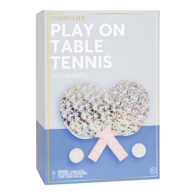 Inflatable games play on table tennis holographic