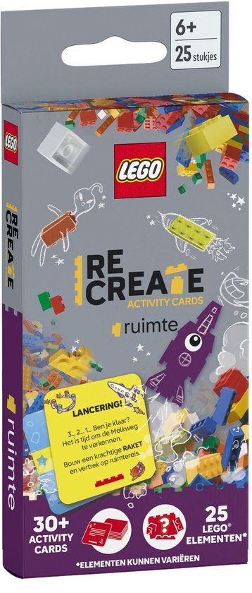 Lego recreate activity cards: ruimte