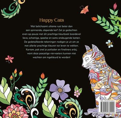 Happy cats - kleuren voor volwassenen