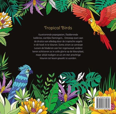 Tropical birds kleuren voor volwassenen
