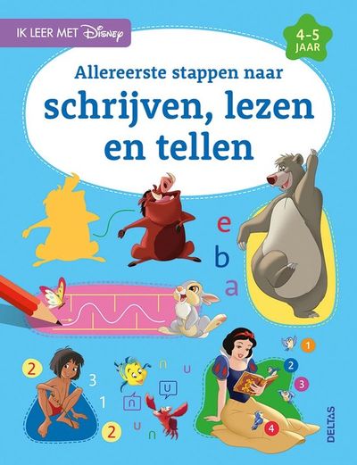Disney - allereerste stappen naar schrijven, lezen en tellen 4-5 jaar