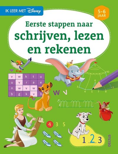 Disney - eerste stappen naar schrijven, lezen en rekenen 5-6 jaar
