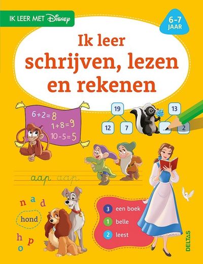 Disney ik leer schrijven, lezen +rekenen