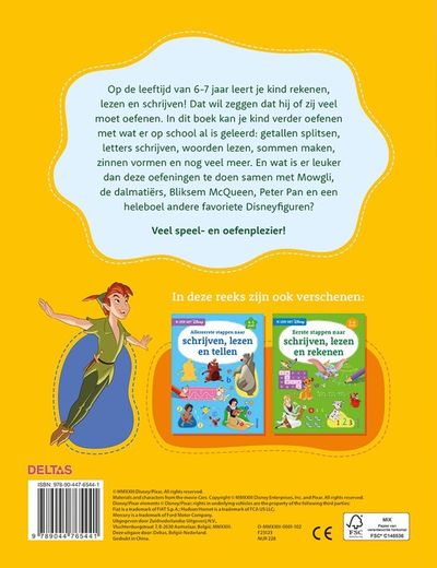 Disney ik leer schrijven, lezen +rekenen