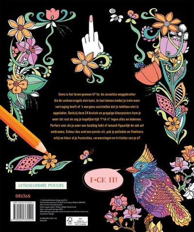 Enige echte f*ck it kleurboek