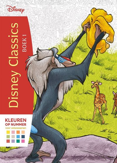Disney classics boek 1 kleuren op nummer voor volwassenen