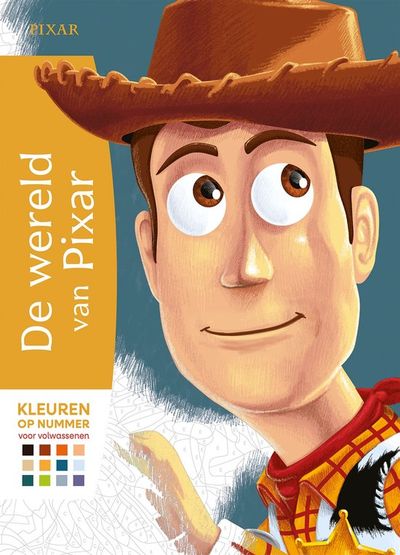 De wereld van pixar kleuren op nummer voor volwassenen