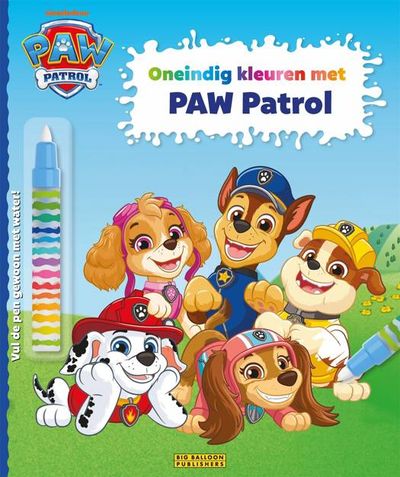 Oneindig kleuren met paw patrol