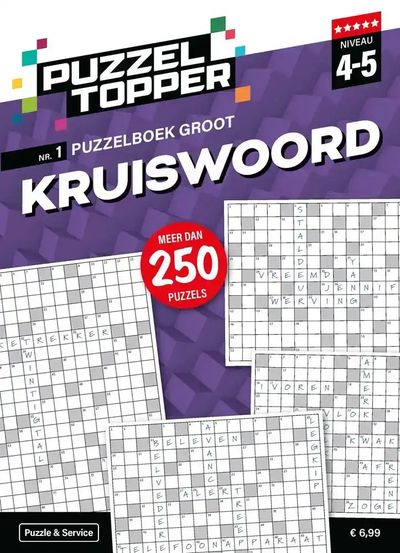 Puzzel topper groot kruiswoord 4-5 punt nr 1