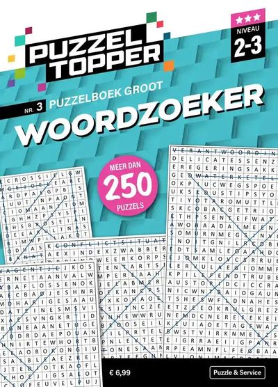 Puzzelboek groot woordzoeker 2-3 punt nr3 puzzeltopper