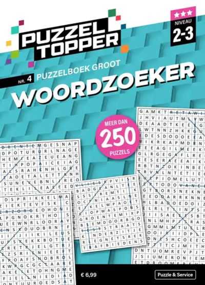 Puzzelboek groot woordzoeker 2-3 punt nr4 puzzeltopper