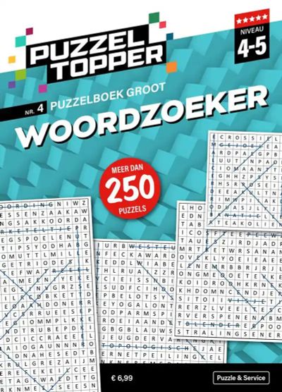 Puzzelboek groot woordzoeker 4-5 punt nr4 puzzeltopper