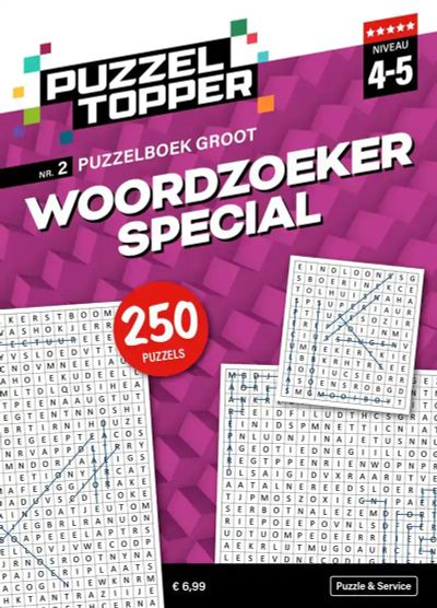 Puzzelboek groot special woordzoeker 4-5 punt nr2